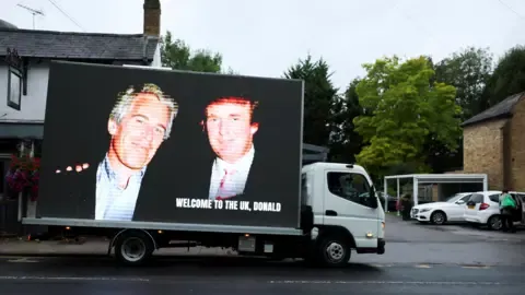 Four Detentions Made Following Trump and Epstein Images Displayed on Royal Castle